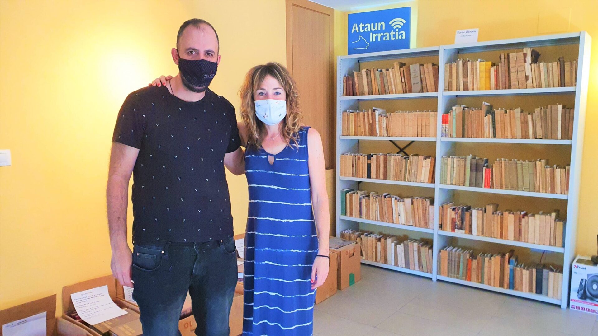 Gorka Santesteban eta Alaitz Telletxea Ataun irratiko estudioan 20210626