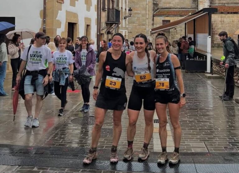 Janire Agirre Uxue Trail lasterketaren helmugan 20250615