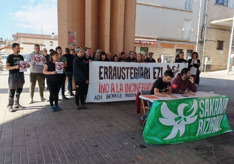 Sakana Bizirik: CPVren erraustegi planak herritarren osasuna eta ingurunea arriskuan jarriko lituzke Sakanako bizilagunek Sakana Bizirik plataforma sortu dute (Sakana Bizirik) 20251019