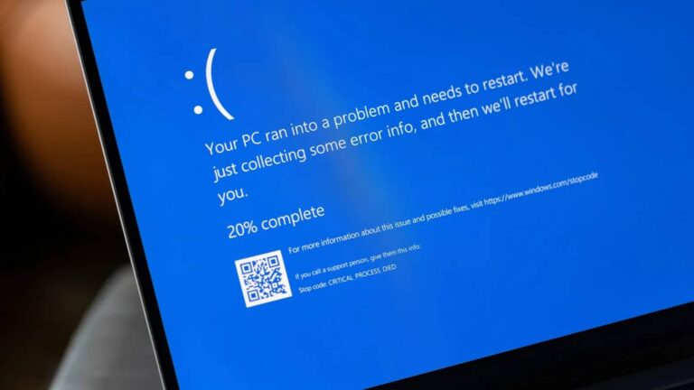 Windows ordenagailu bat errore baten berri ematen 20251014